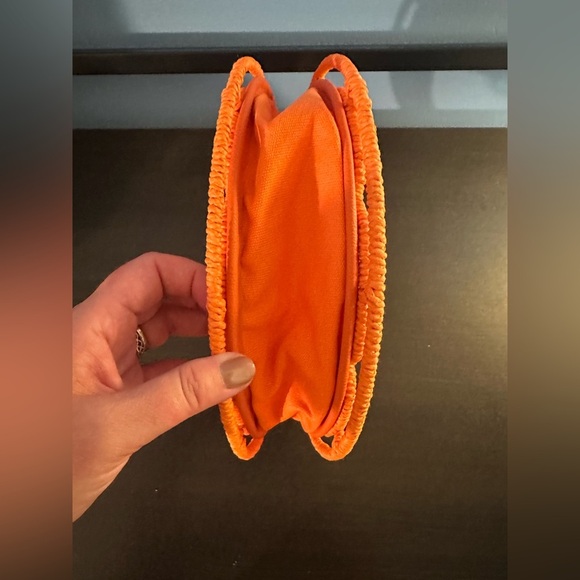 ✨ Straw Caning Orange Fruit Tote Bag Clutch New Without Tags - Picture 8 of 9